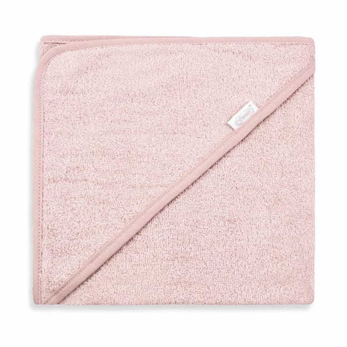 Gepersonaliseerde badcape blush met naam geborduurd