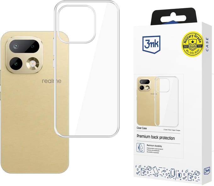 3Mk Clear Case Voor Realme 16 Pro 5G, Beschermhoes Met Transparant Design.