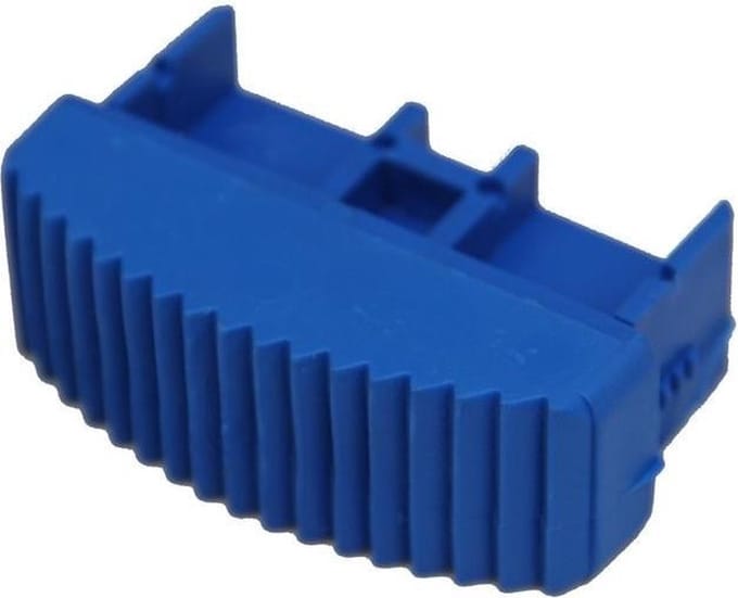 Solide laddervoet / ladderdop 70 mm blauw 2 stuk