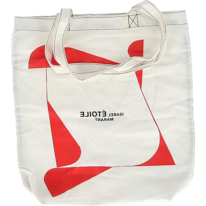 Étoile Isabel Marant Geprinte Tote in Witte Canvas