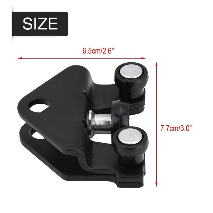 Schuifdeurgeleider voor Renault Trafic 2000-2010 770031-2012 zwart