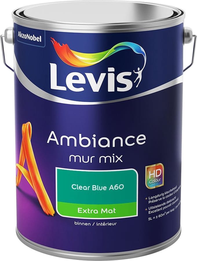 Levis - Ambiance Mur Extra Mat Mix - Clear Blue A60 - Mengverf - 5 L