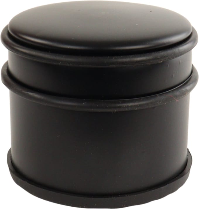 NORDIX Premium Deurstopper - Deurstoppers voor Binnen en Buiten - Deurstop - Deurbuffer - 9x7.5cm - Mat Zwart - ALTO
