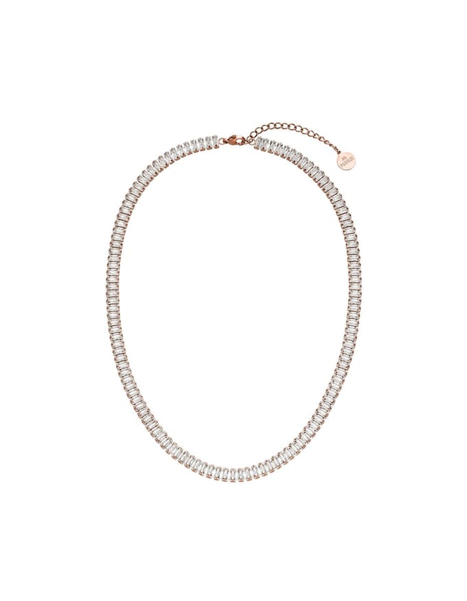 PURELEI Crystal Glow Kette Rosegold Maat: OS | Kettingen Outlet | Dames | Goud