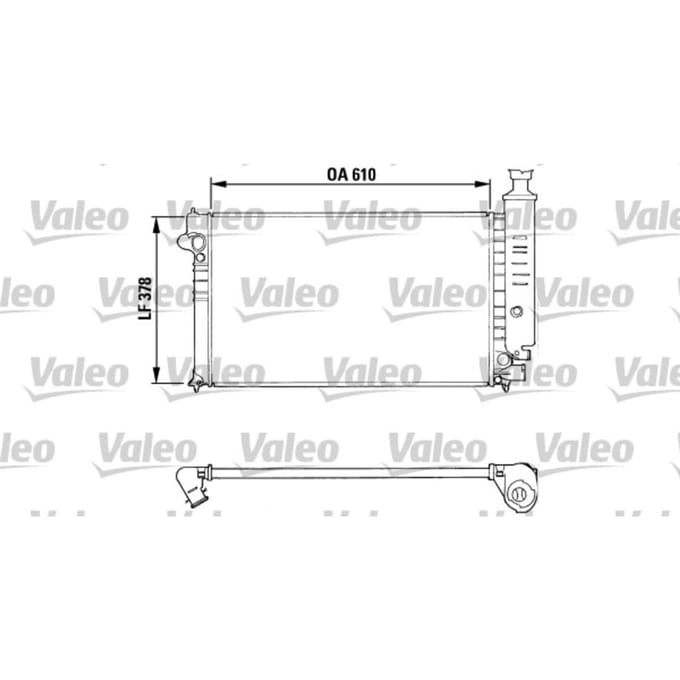 Radiator, motorkoeling VALEO 810919