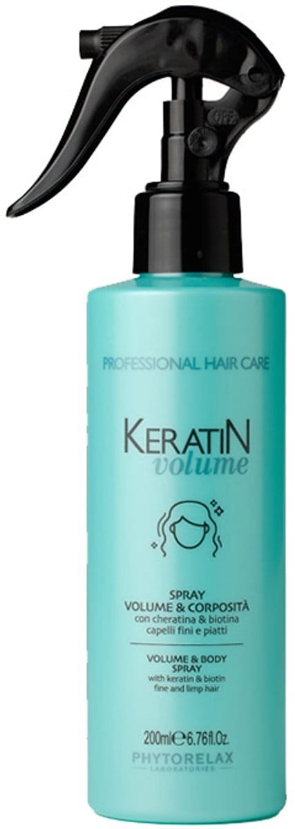 Phytorelax Volumespray voor Fijn Haar – Keratin Volume & Fullness Spray met Keratine en Biotine – voor Plat en Slap Haar – 200 ml
