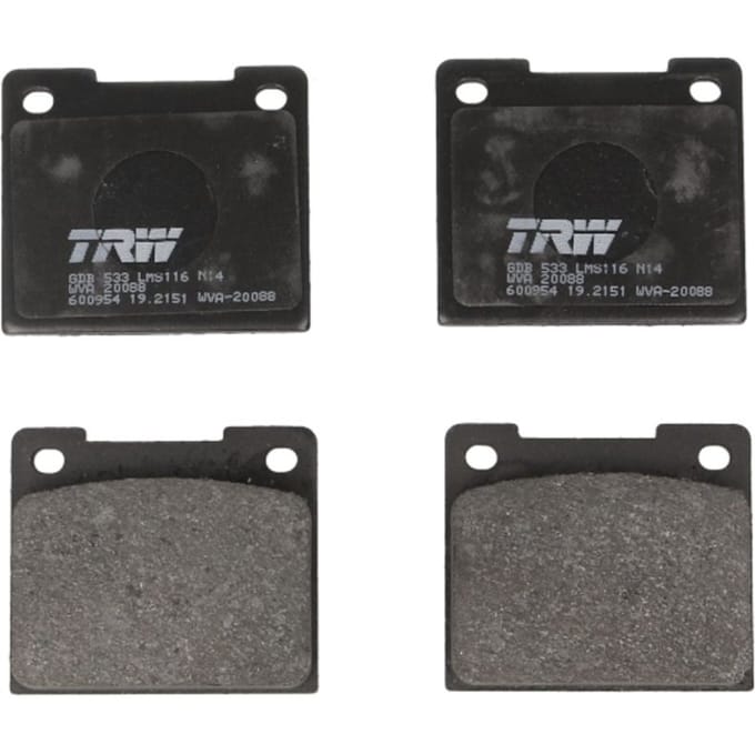 Remblokset TRW GDB533, achter
