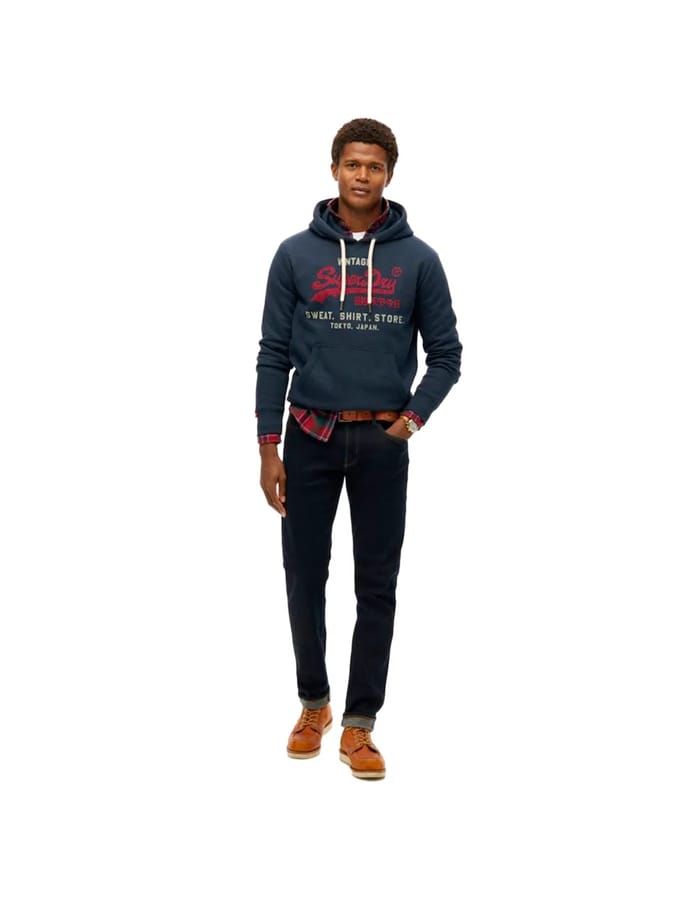 Capuchon sweaters Superdry Vintage Logo Heritage Relaxed Pullover Hoodie
