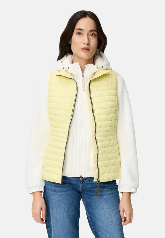 camel active Gewatteerd vest met zakken - Maat womenswear-52 - Geel