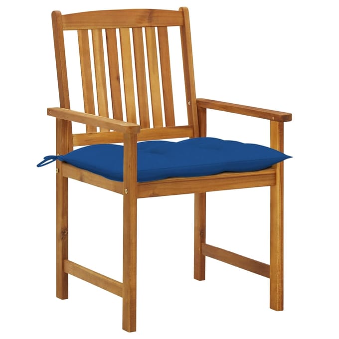 vidaXL - Tuinstoelen - 8 - st - met - kussens - massief - acaciahout