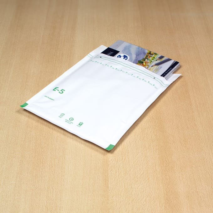Raadhuis luchtkussenenvelop - 240x275mm - E15 - met plakstrip - wit - 100 stuks
