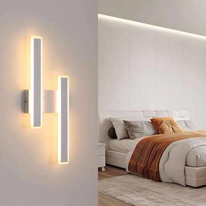 Moderne LED Wandlamp voor Binnen - 32W, 3600 Lumen - Creatieve Parallelle Wandverlichting - Warm Wit 3000K