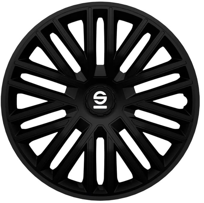 Sparco Wieldoppen Bergamo - 14-inch - Zwart - Set van 4 stuks