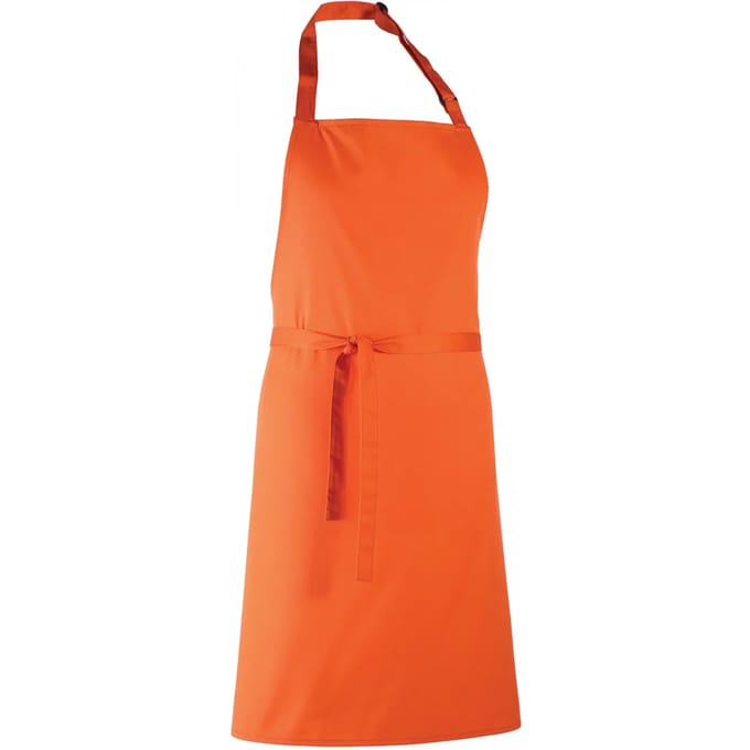 Schort/Tuniek/Werkblouse Unisex One Size Premier Orange 65% Polyester, 35% Katoen