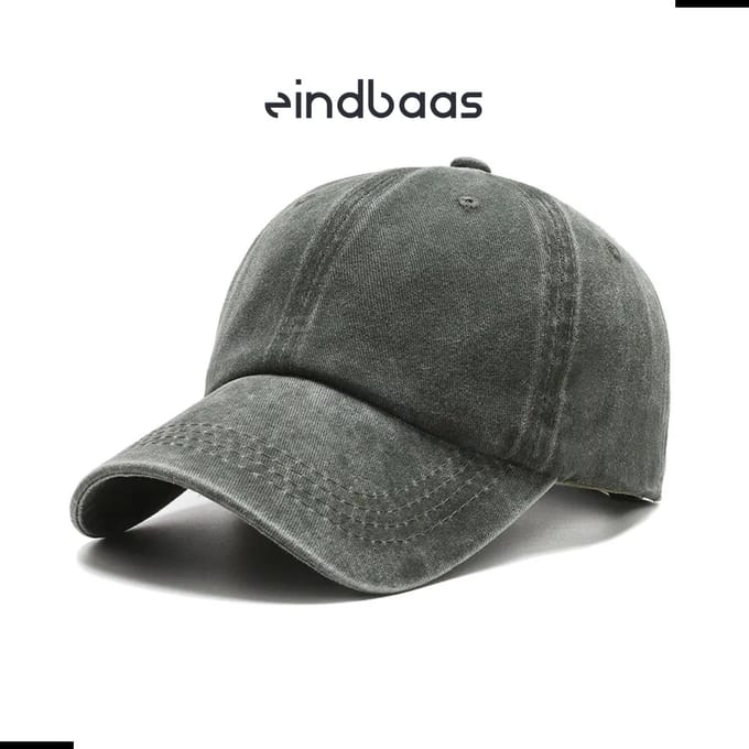 Legend Cap Basic - eindbaas - Skinny Dye - Army Green - Groene Pet