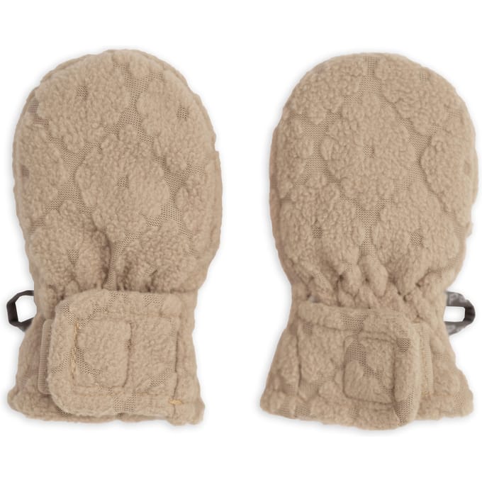 Kinderwanten - Beige - Fleece - Klittenbandsluiting - 12-24 maanden