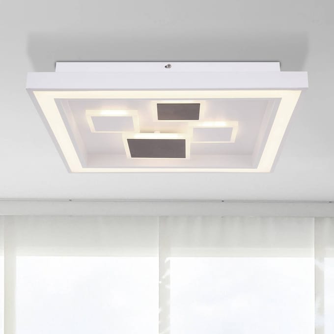 Globo LED plafondlamp Nolo, hoekig, dimbaar, CCT