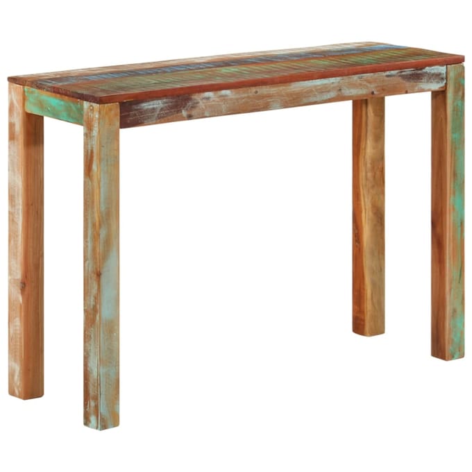 vidaXL - Wandtafel - 110x35x76 - cm - massief - gerecycled - hout