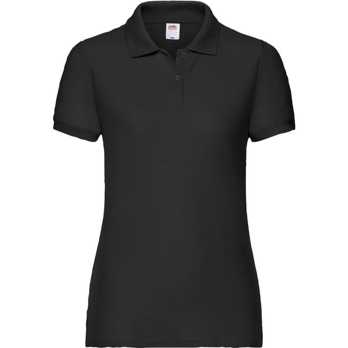 Fruit of the Loom Dames/dames Poloshirt (Zwart)