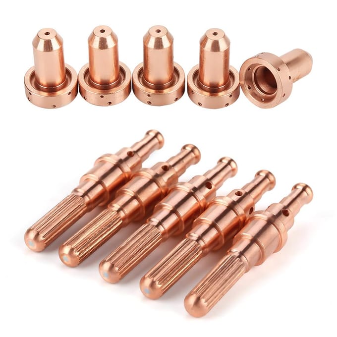 5pcs 98215 Electrode   5 pcs 9 8212 Nozzle Tips Consumable for SL60 100 Plasma Torch