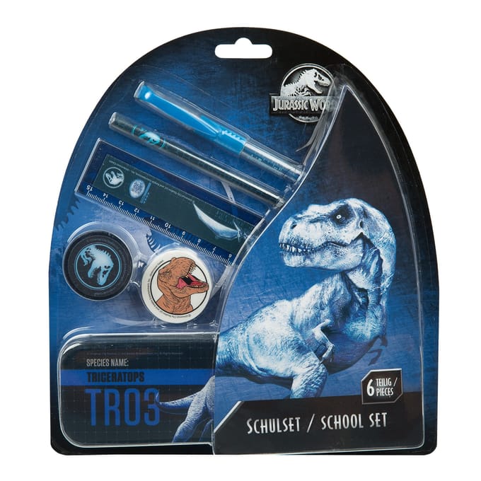 Undercover - Jurrasic World Schoolset 6-Delig - Kunststof - Multicolor -