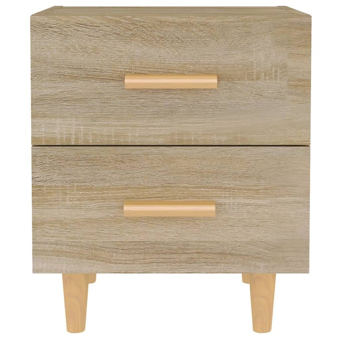 vidaXL - Nachtkastjes - 2 - st - 40x35x47,5 - cm - sonoma - eikenkleurig