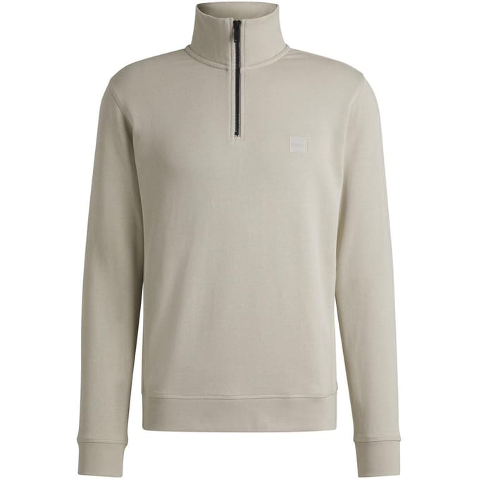 Boss Heren Badstof Sweatshirt (Licht Beige)