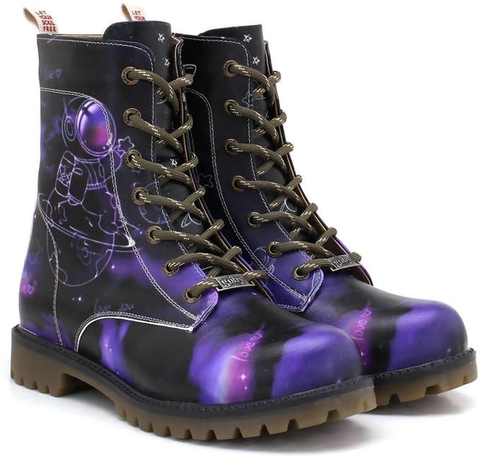 Goby Cosmic Explorer Dames Laarzen – Handgemaakt – Galactisch Ontwerp – Maat 37