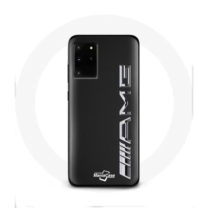 Hoesje voor Samsung Galaxy S11 Plus Amg-logo Carbontextuur