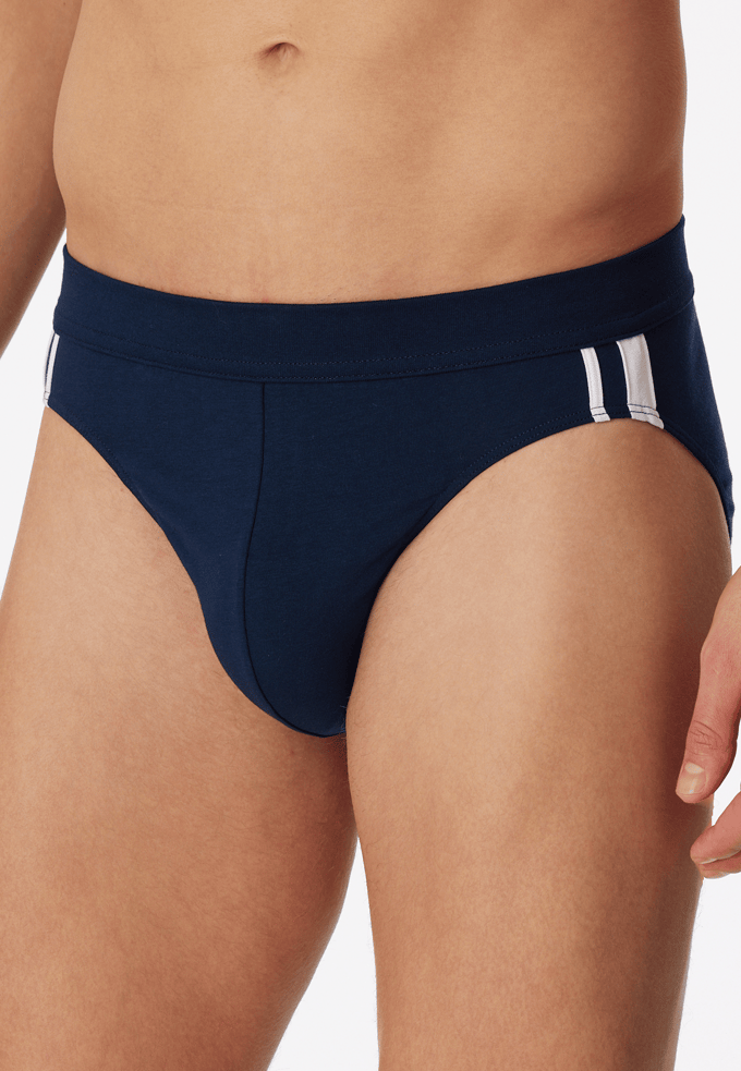 SCHIESSER 95/5 Stretch rio slips (3-pack) - donkerblauw