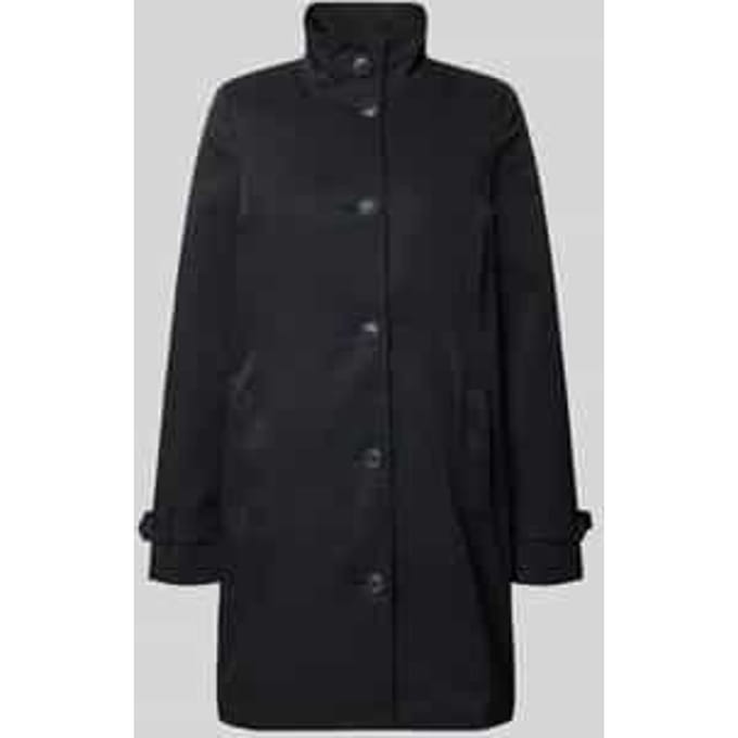Trenchcoat met opstaande kraag en mouwriem