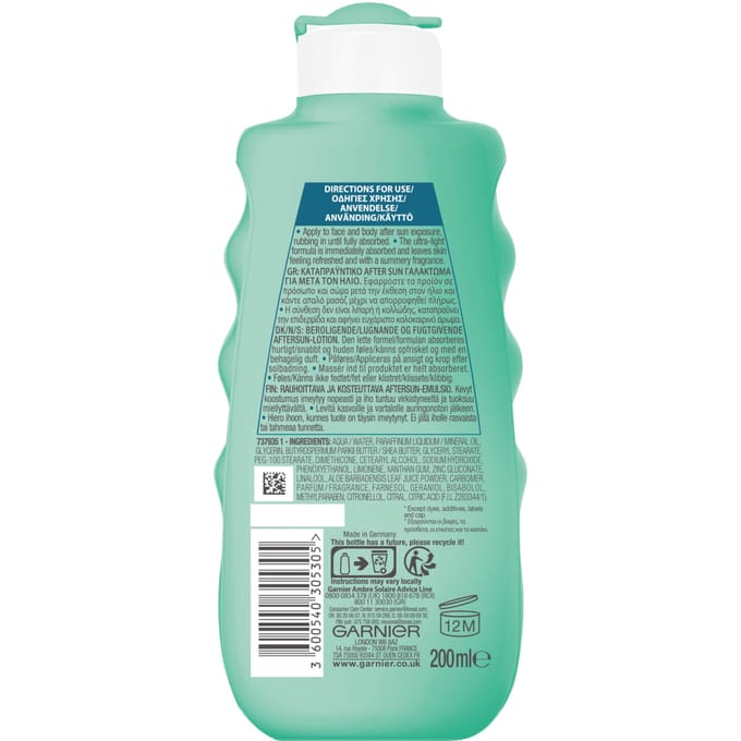 Garnier Ambre Solaire After Sun Hydrating Lotion - 200 ml