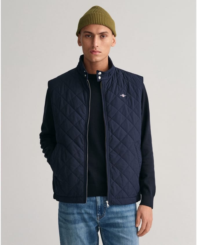 Gant bodywarmer donkerblauw