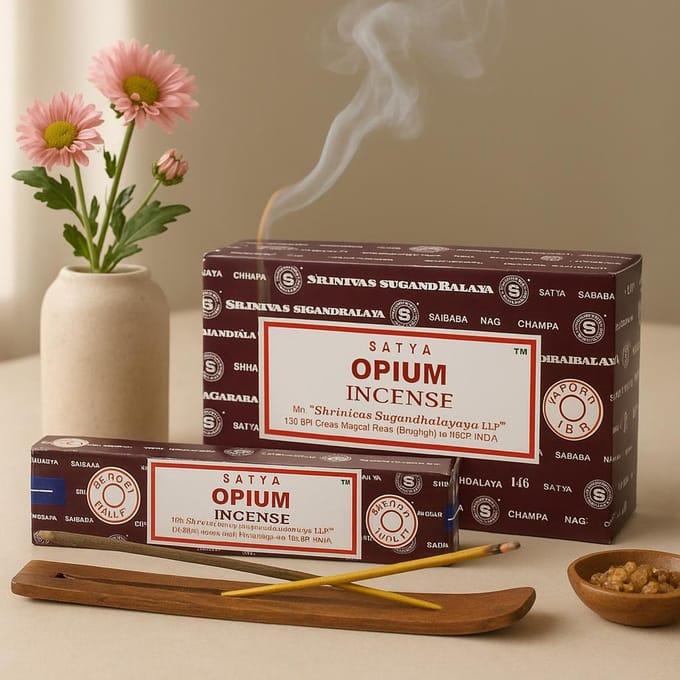 Satya - opium - wierook - wierookstokjes - grote doos van 12 x 15 gram