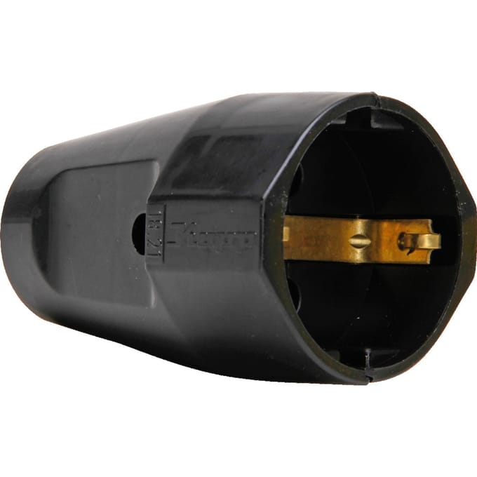 Kopp Zwarte Contraststekker RA Duurzaam Plastic - 1821.0505.4 [10 stuks]