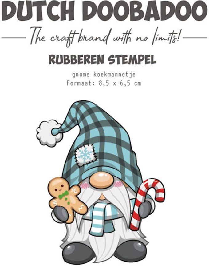 DDBD Rubber stamp Gnome koekmannetje