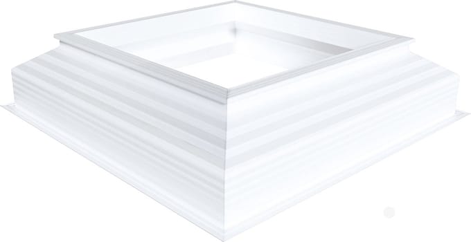 schuine pvc-opstand 35/30 0700 x 2000 mm Let op! Dakopening = 30cm meer dan daglichtmaat