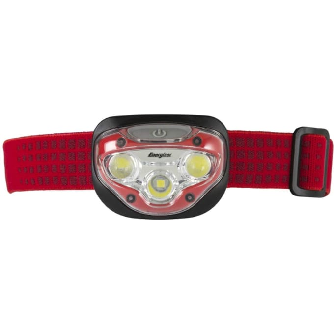 Lampe frontale LED Vision HD Energizer 4 Modes d'éclairage Fonction d'arrêt par simple pression Angle de la partie tête réglable Durée max Max HDB323 (Luminosité 300lm/Éclairage 35) rouge
