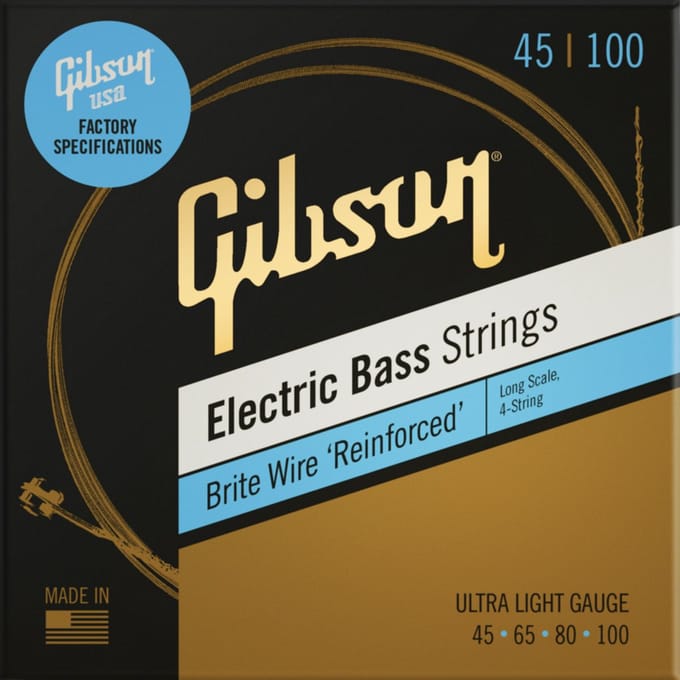 Gibson SBG-LSUL Brite Wire Bassnaren (45-100) Ultra Light