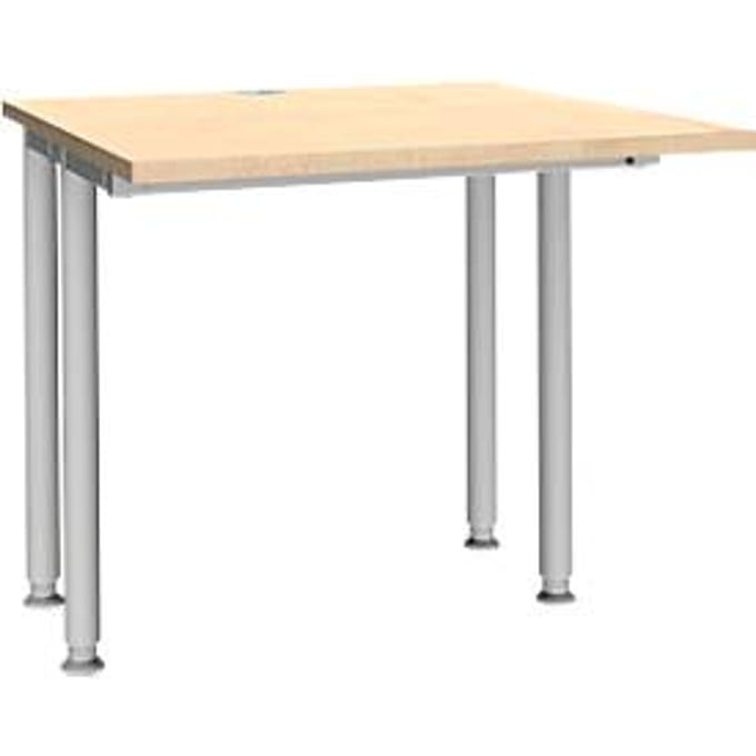 Schäfer Shop Genius bureau MODENA FLEX, breedte 800 mm, aan beide zijden ingekort, ahorn