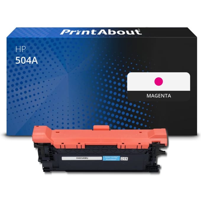PrintAbout huismerk Toner 504A (CE253A) Magenta Geschikt voor HP