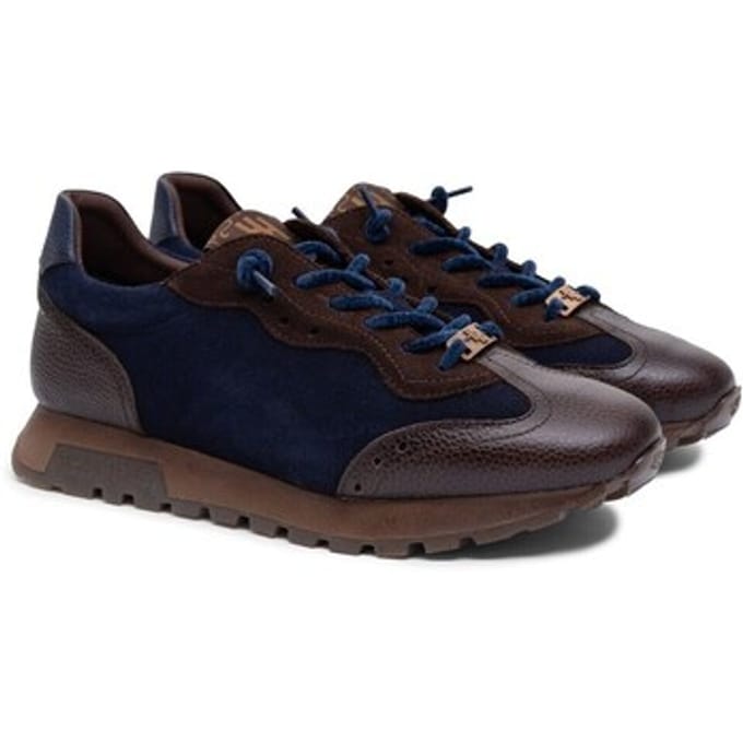 Hispanitas Bruine leren Oregon sneakers