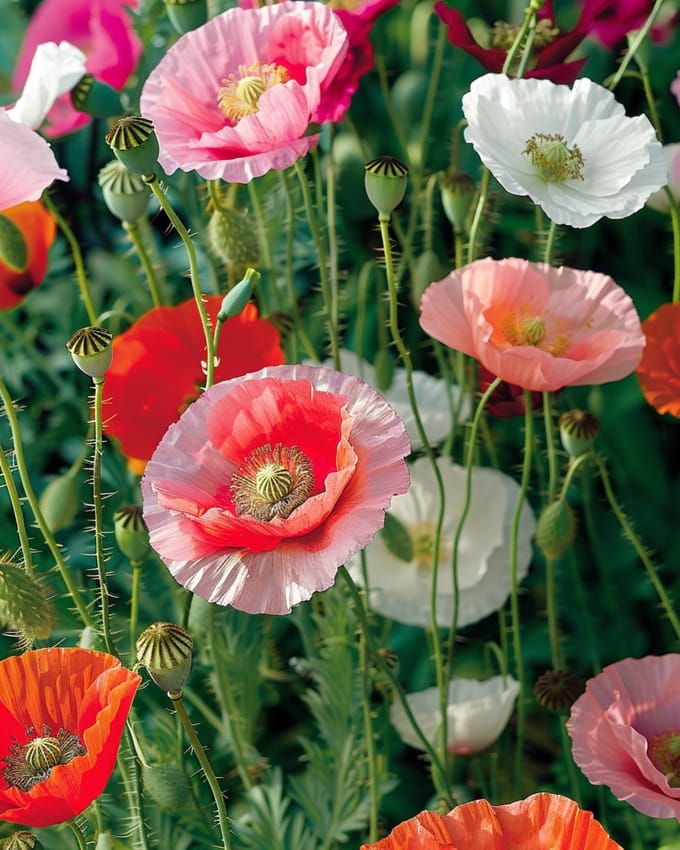 Klaproos Zaden Gemengd Papaver Rhoeas Eenjarig