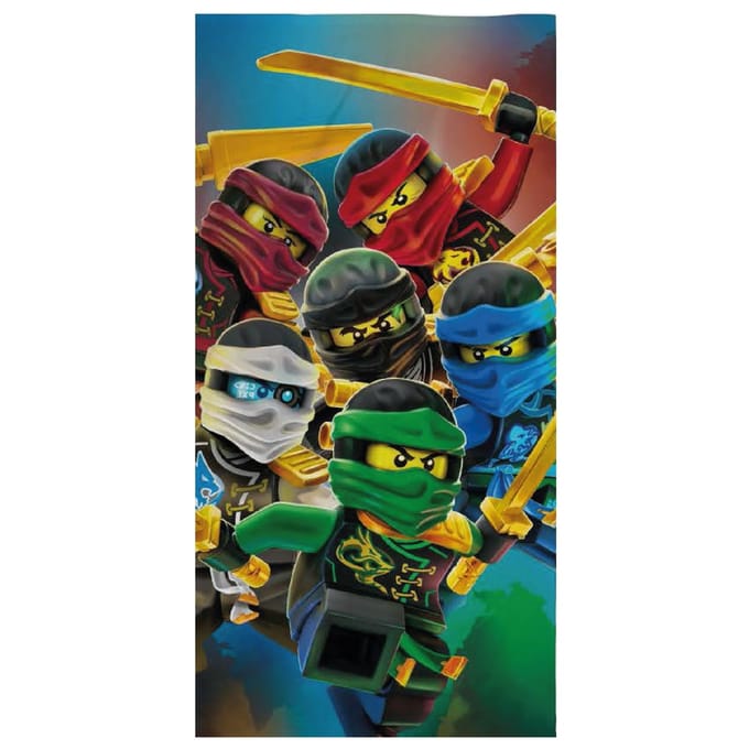 Lego Ninjago - Strandlaken - 70 x 140 cm. - Badhanddoek - Sneldrogend