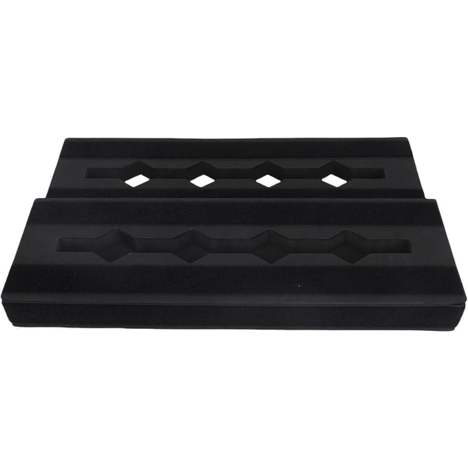 Gitaarpedaalbord EVA Antislip Draagbaar Modulair Gitaareffecten Pedaalbord Ondersteuning voor 6 tot 10 Effectpedalen black