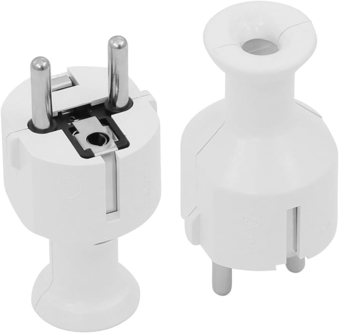 Awtools WT-40 - Eenvoudige Stekker - Wit - 5 stuks