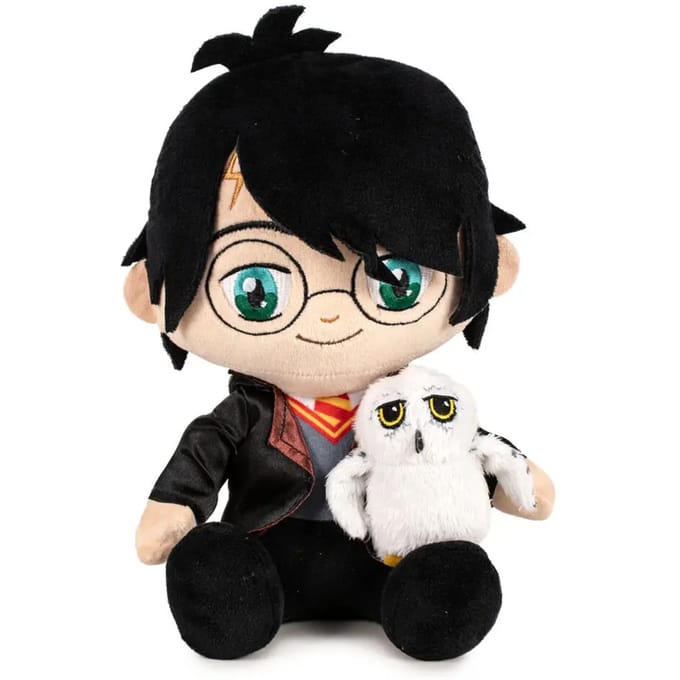 Play by Play Harry Potter Knuffel Figuur Harry met Hedwig 29 cm Knuffeles