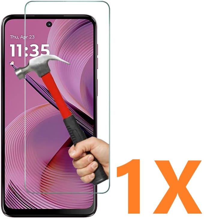 Screenprotector Glas - Tempered Glass Screen Protector Geschikt voor: Motorola Moto G55 5G - 1x