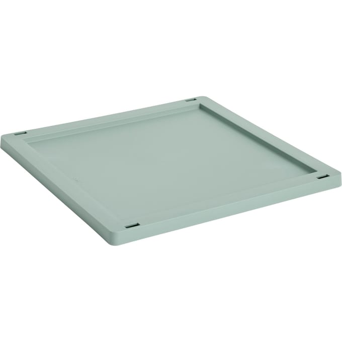 HAY Kleur deksel medium vierkant/kubus - HAYCrateSageGreen