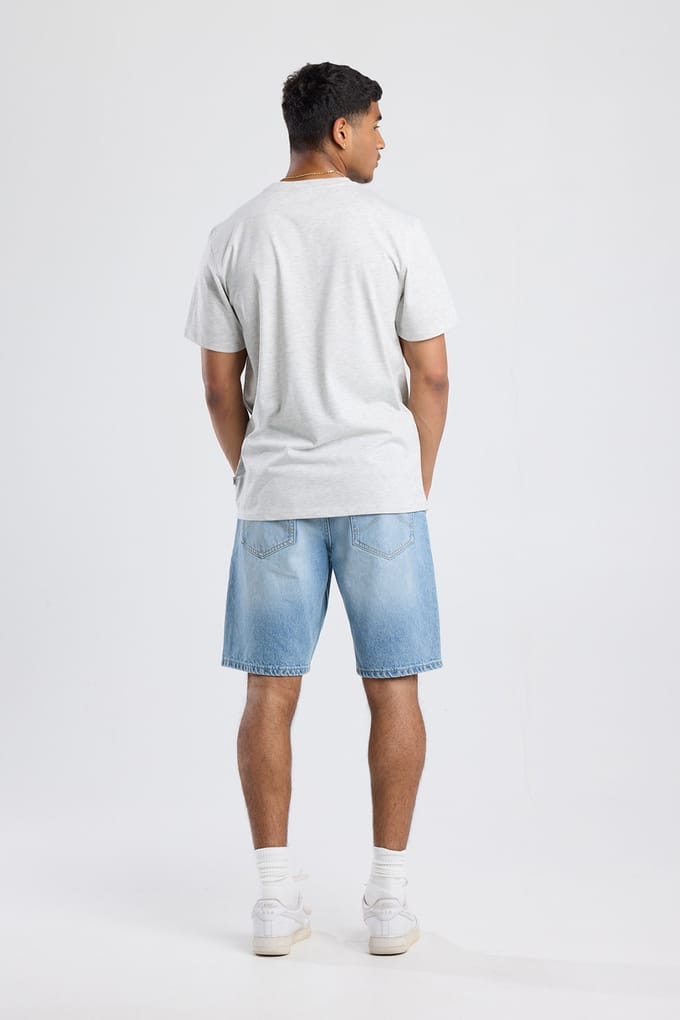 America Today Etienne Light Grey Melange Size: M | T-Shirts Outlet | Heren | Grijs